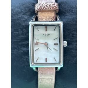 Keep Collective Silver Tone MOP Dial Women’s Quartz Watch